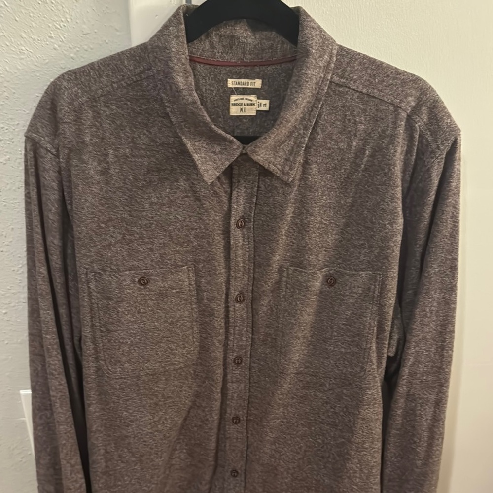 Bridge & Burn Button-Down (Brown) - image 1